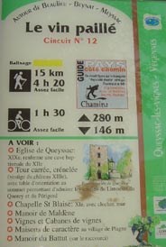 Panneau d'information Vin paill